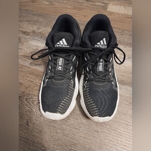 Boy's Adidas Black and White Sneakers